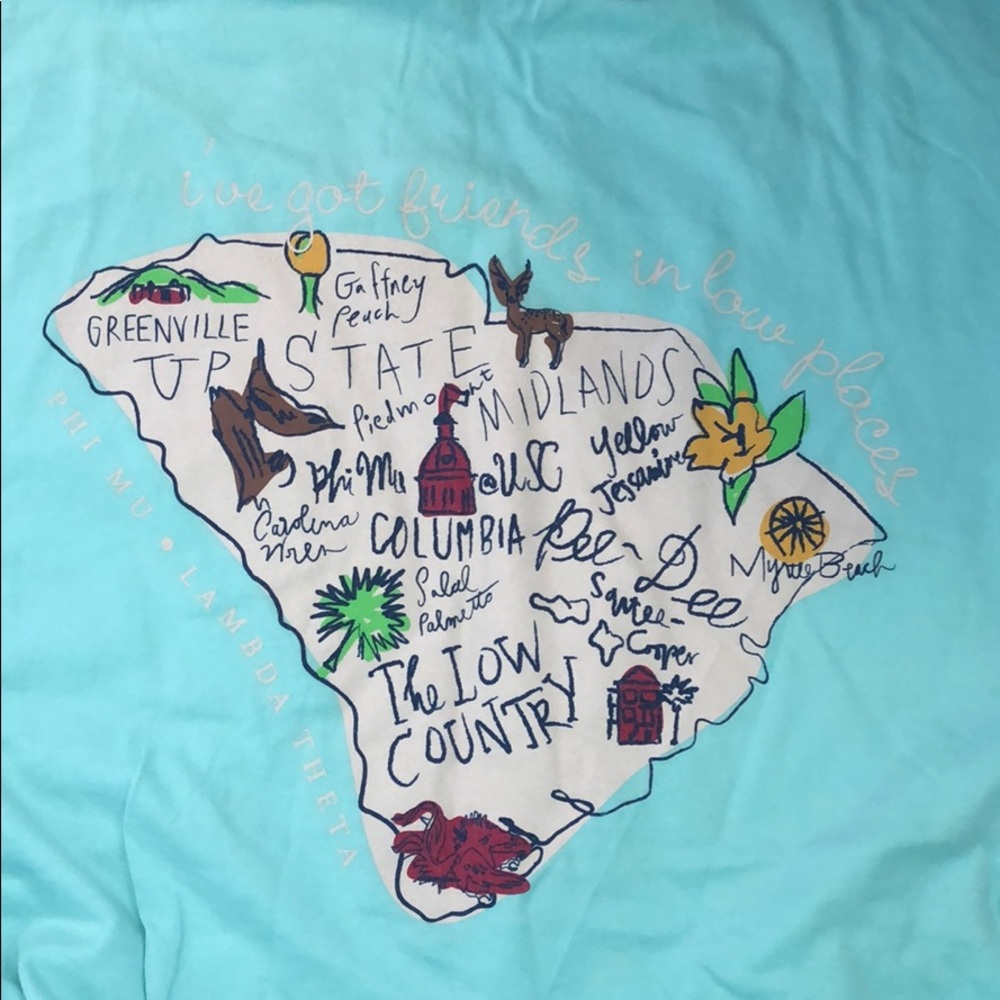 Phi Mu 4 tshirts comfort colors size L